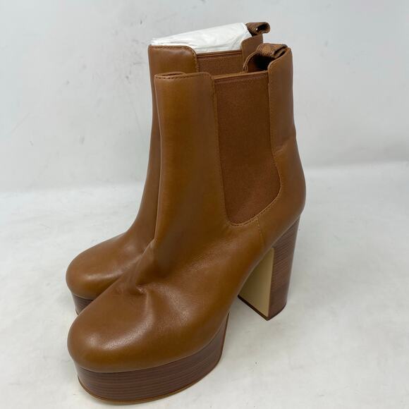 MICHAEL Michael Kors Natasha Leather Platform Boot Womens Size 7.5 - Picture 1 of 9